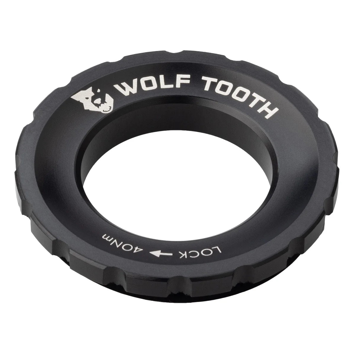 WOLF TOOTH Centerlock-mutter (utvändig), svart
