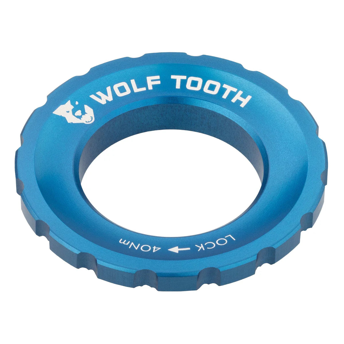 WOLF TOOTH Centerlock-mutter (utvändig), blå