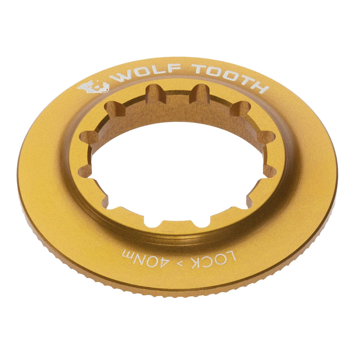 WOLF TOOTH Centerlock-mutter (inre) i guld