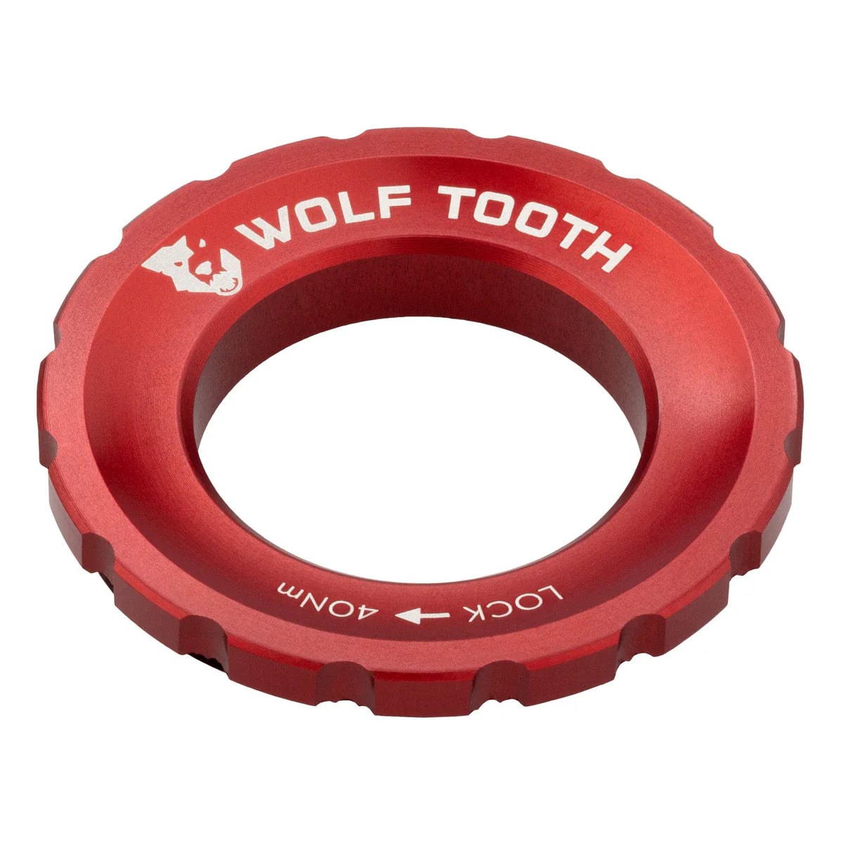 WOLF TOOTH Centerlock-mutter (utvändig), röd