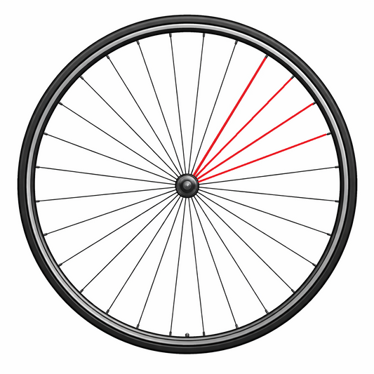 CAMPAGNOLO FULL SPOKE REAR LEFT ZONDA (4 PCS.)