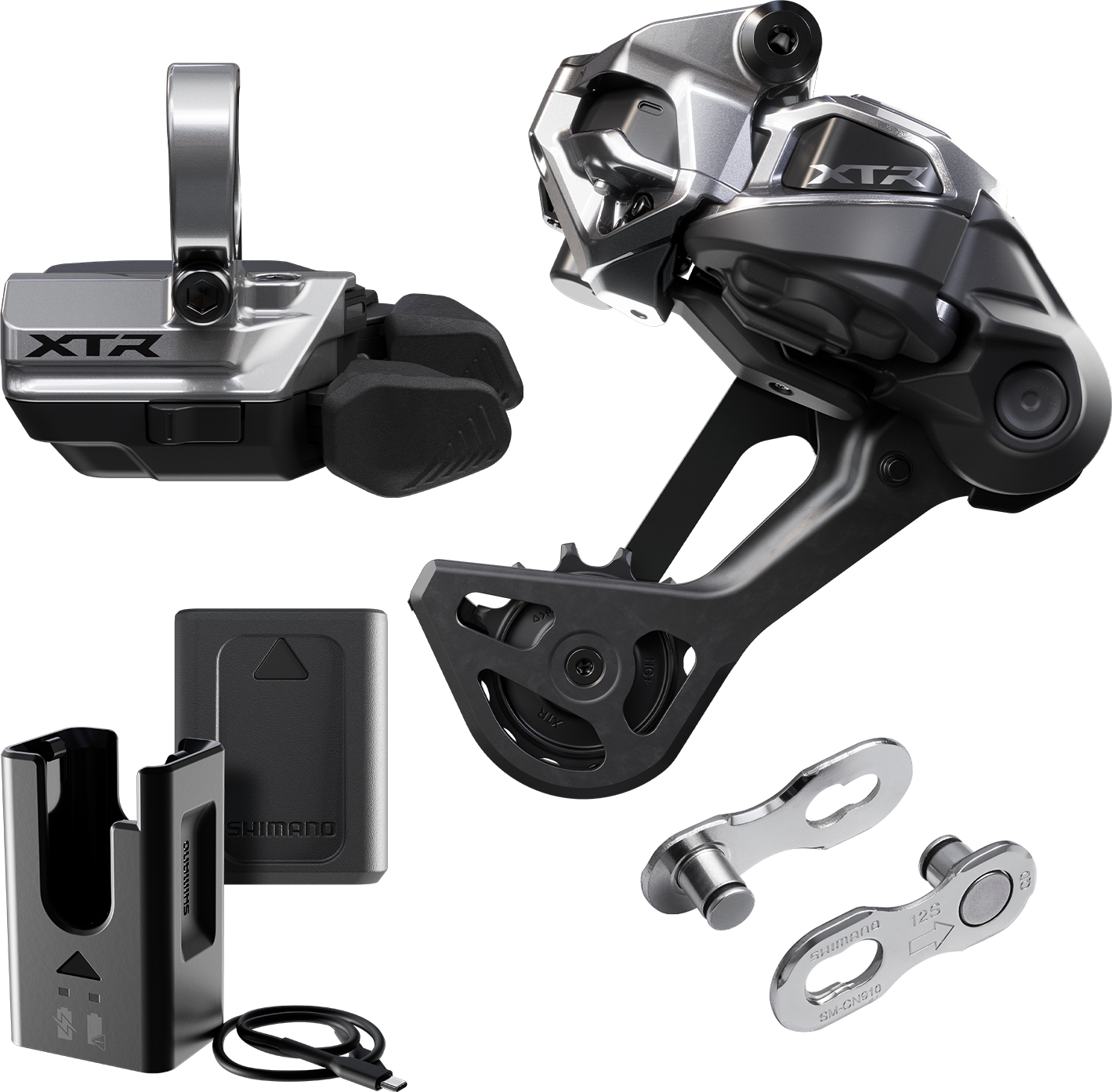 SHIMANO XTR Di2 Wireless M9250-SGS uppgraderingssats för lång korg med krage