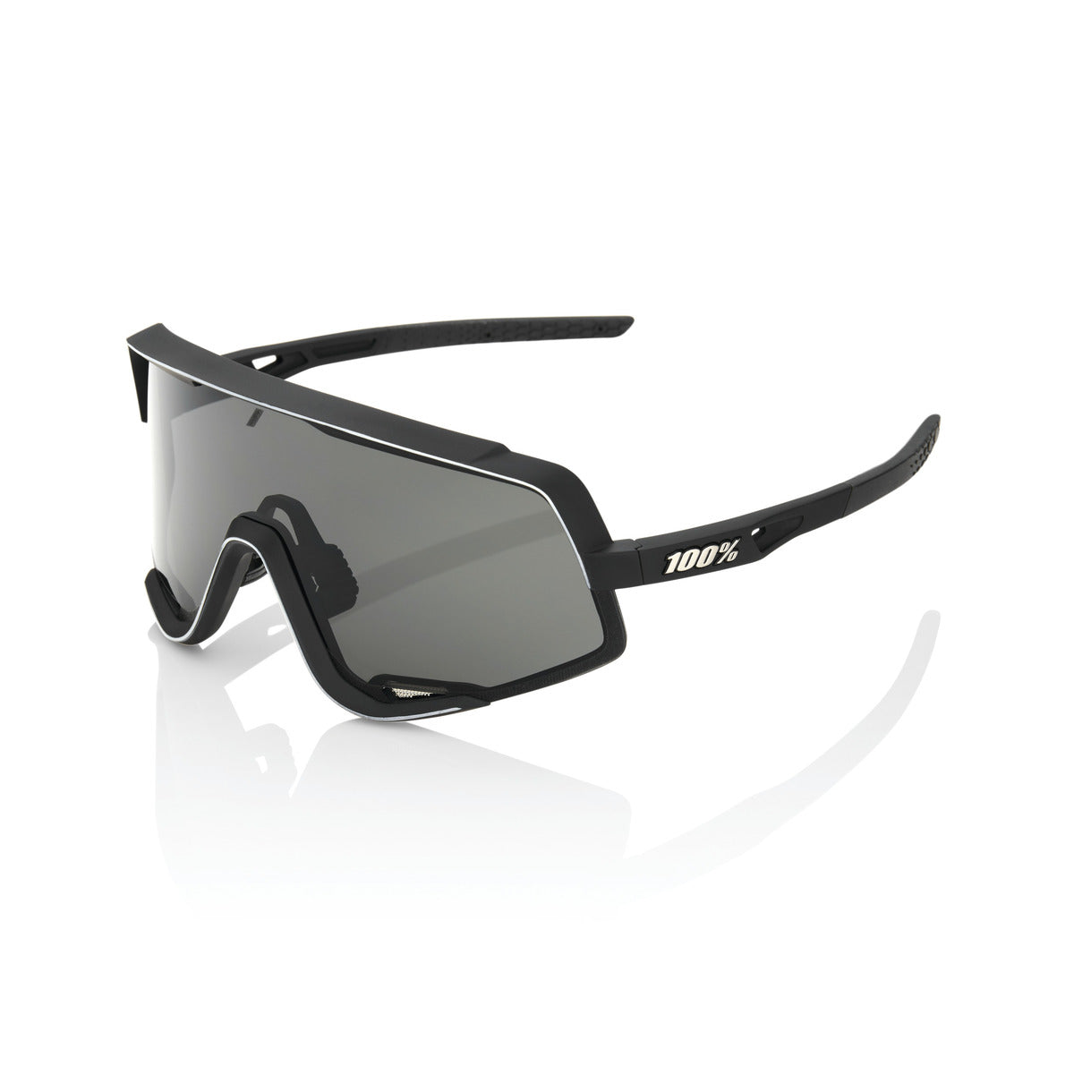 Glasögon 100% GLENDALE Soft Tact Black Smoke Lens
