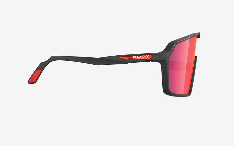 Glasses RUDY PROJECT SPINSHIELD Black Lenses RP Optics Multilaser Red