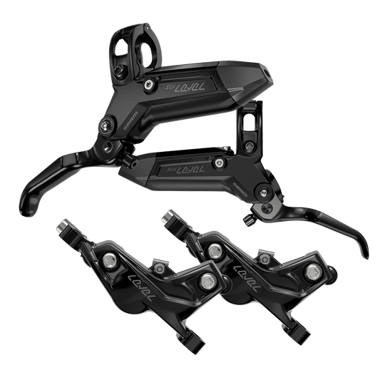 Par SRAM LEVEL SILVER STEALTH 4-kolvsbromsar Svart