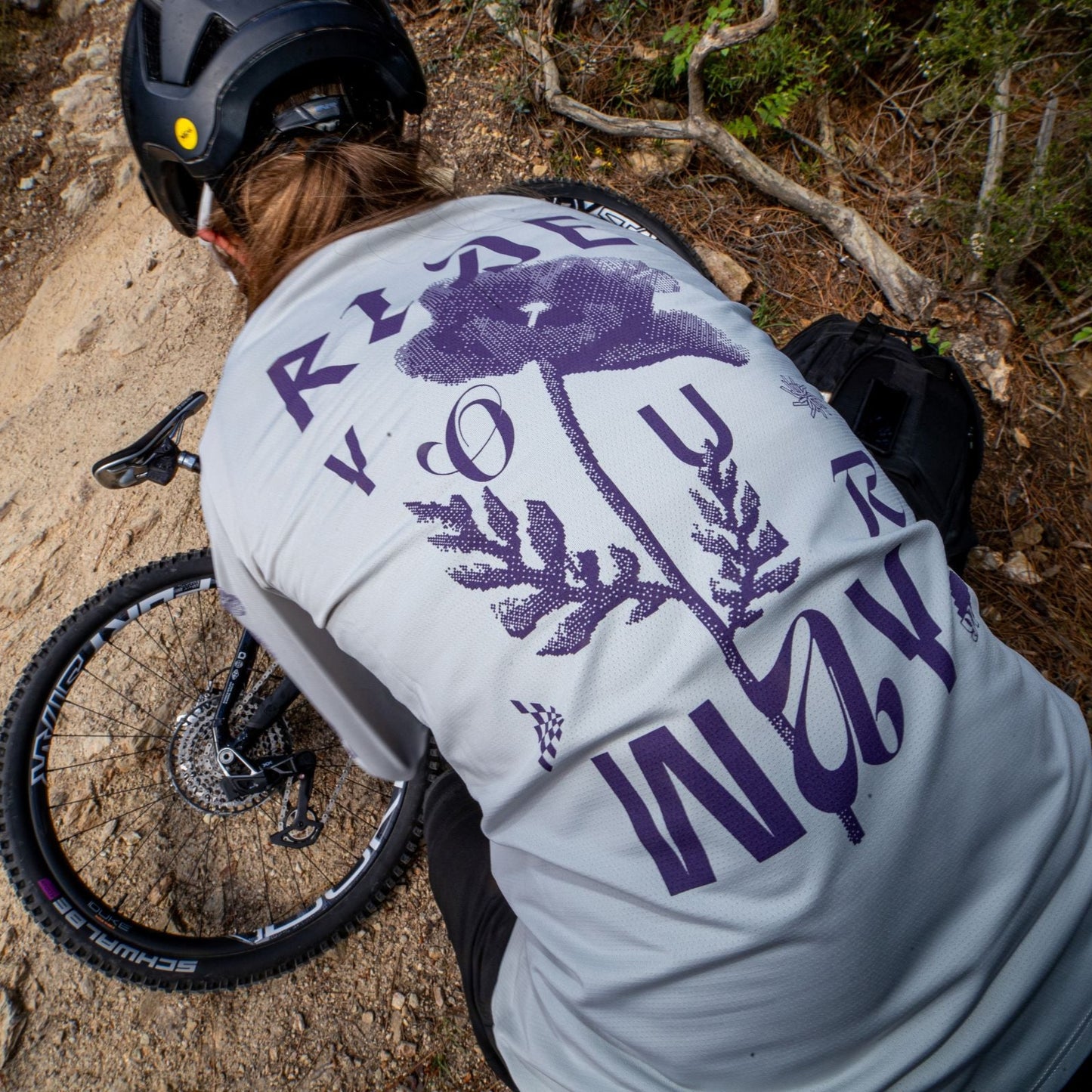 NORTHWAVE XTRAIL 2 Women's Long Sleeve Jersey Grey/Purple