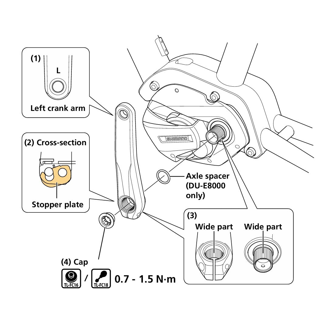 SHIMANO FC-EM900 HOLLOWTECH Crank Arms