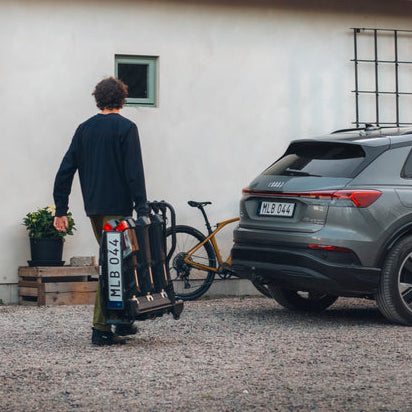 THULE EASYFOLD 3 bike carrier on 2-bike hitch