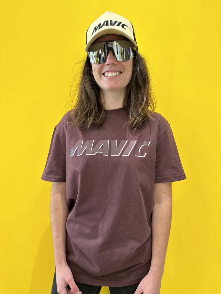 MAVIC CORPORATE LOGO Aubergine T-shirt