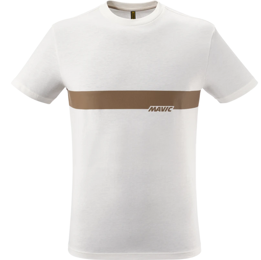 MAVIC CORPORATE STRIPE T-Shirt Vit
