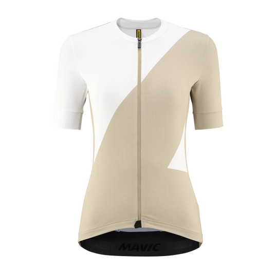 MAVIC AKSIUM GRAPHIC Short Sleeve Jersey Women Beige