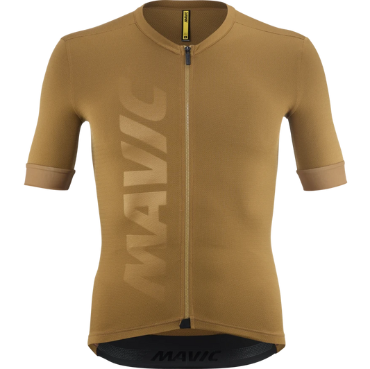 MAVIC AKSIUM Kortärmad Jersey Brun