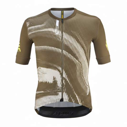 MAVIC AKSIUM GRAPHIC Kortärmad Jersey Beige/Brun