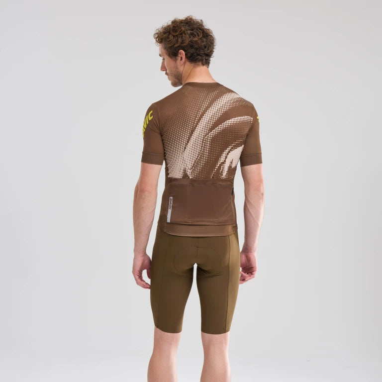 MAVIC AKSIUM GRAPHIC Short Sleeve Jersey Beige/Brown
