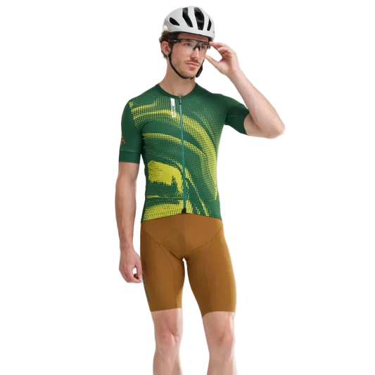 MAVIC AKSIUM GRAPHIC Kortärmad Jersey Grön/Gul