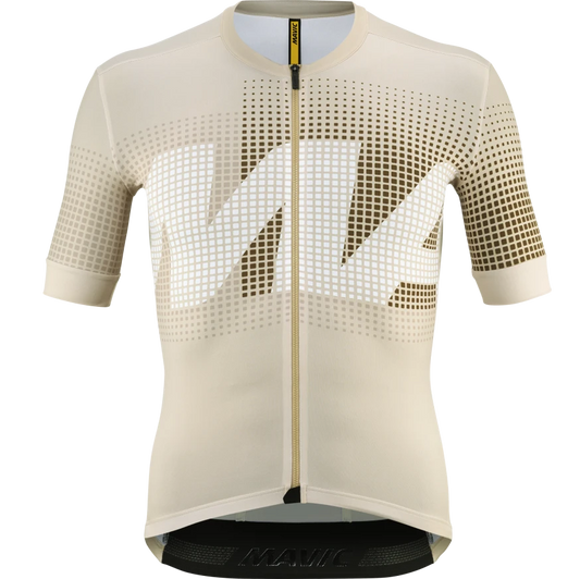 MAVIC AKSIUM GRAPHIC Kortärmad Jersey Beige