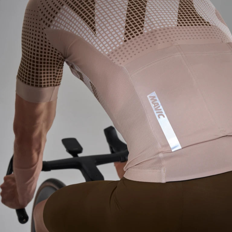 MAVIC AKSIUM GRAPHIC Kortärmad Jersey Beige