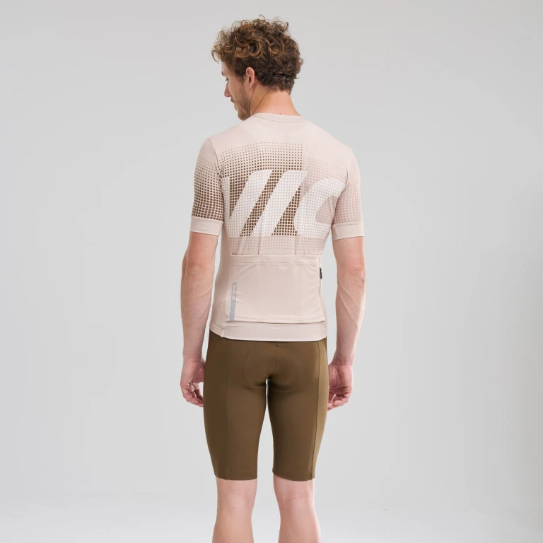 MAVIC AKSIUM GRAPHIC Kortärmad Jersey Beige