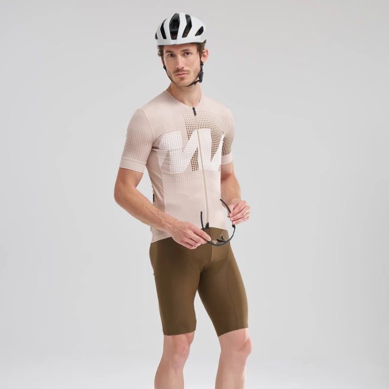 MAVIC AKSIUM GRAPHIC Kortärmad Jersey Beige