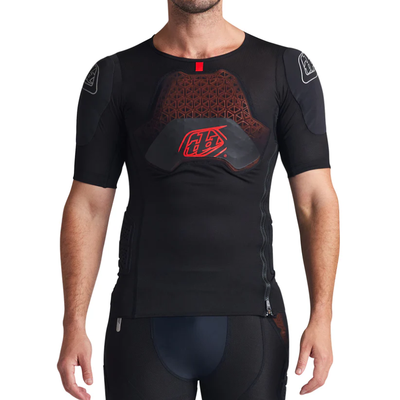 TROY LEE DESIGNS STAGE GHOST D3O Protection T-shirt kortärmad svart
