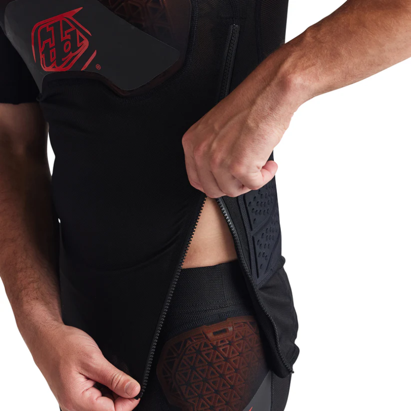 TROY LEE DESIGNS STAGE GHOST D3O Protection T-shirt kortärmad svart