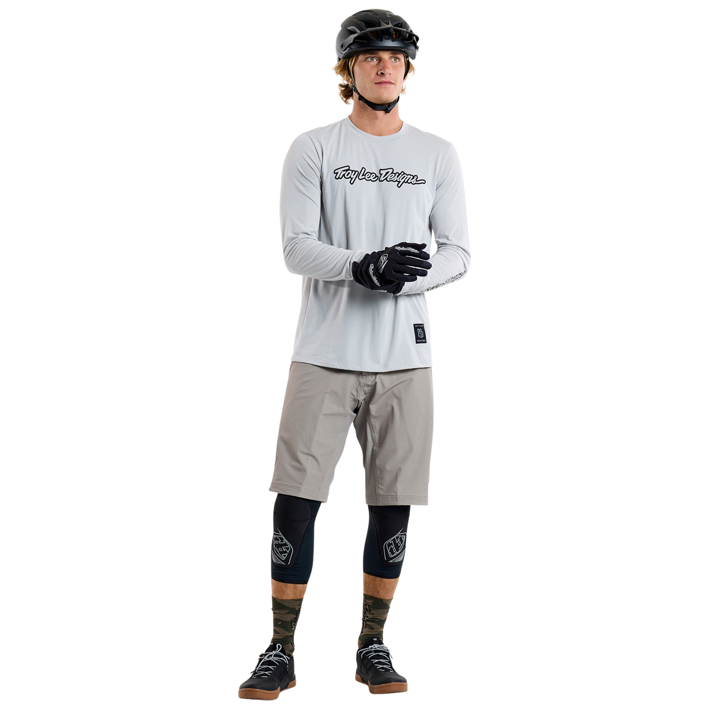 TROY LEE DESIGNS SKYLINE RIDE TEE SIGNATURE Jersey Långärmad Grå 2025