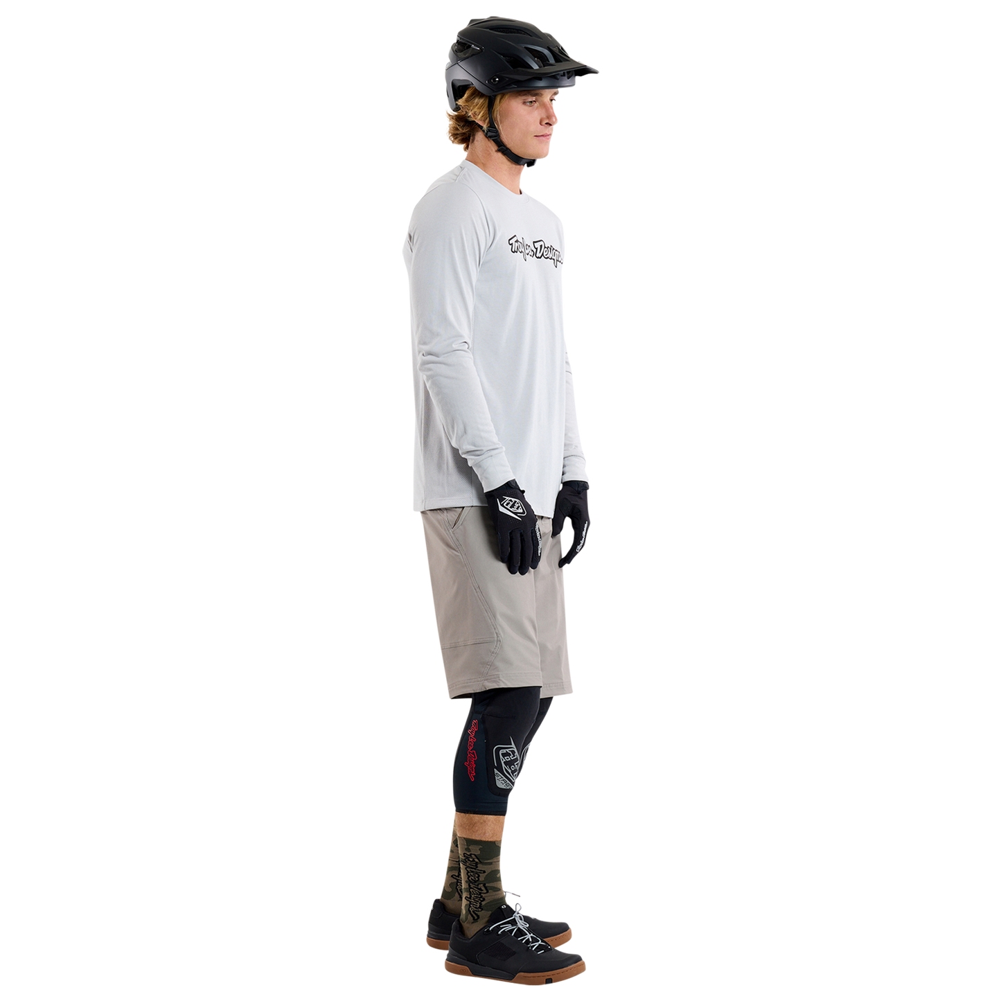 TROY LEE DESIGNS SKYLINE RIDE TEE SIGNATURE Jersey Långärmad Grå 2025