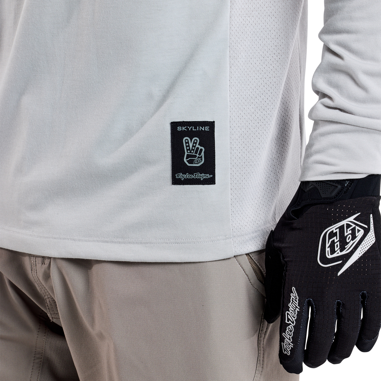 TROY LEE DESIGNS SKYLINE RIDE TEE SIGNATURE Jersey Långärmad Grå 2025