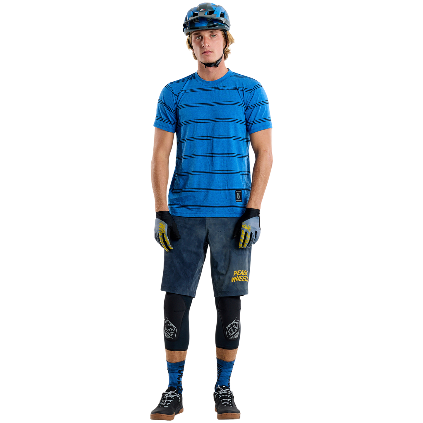TROY LEE DESIGNS SKYLINE RIDE TEE WASH OUT Jersey kortärmad blå 2025