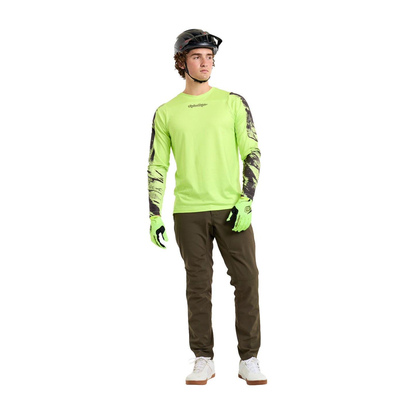 TROY LEE DESIGNS SKYLINE CHILL ROCKSLIDE Jersey Long Sleeve Yellow