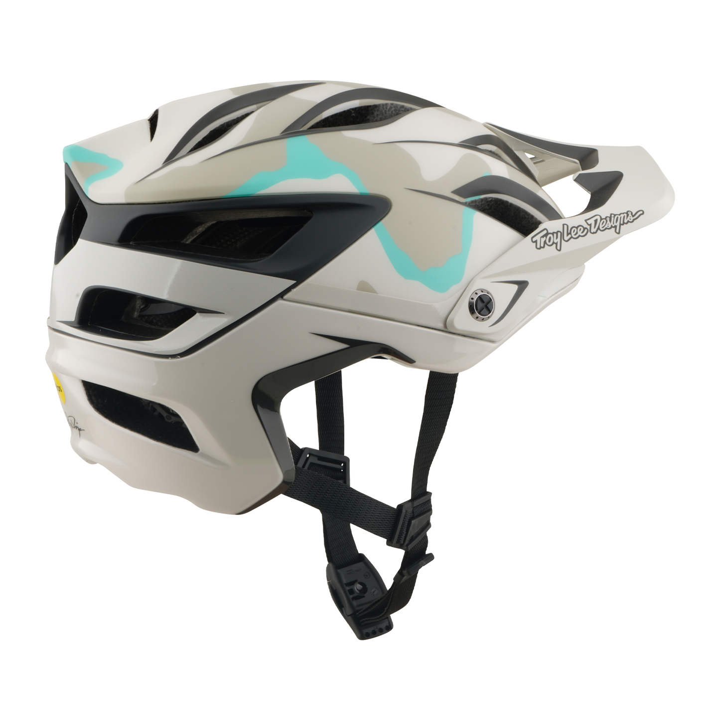 MTB helmet TROY LEE DESIGNS A3 MIPS HALO PUMICE White/Camo