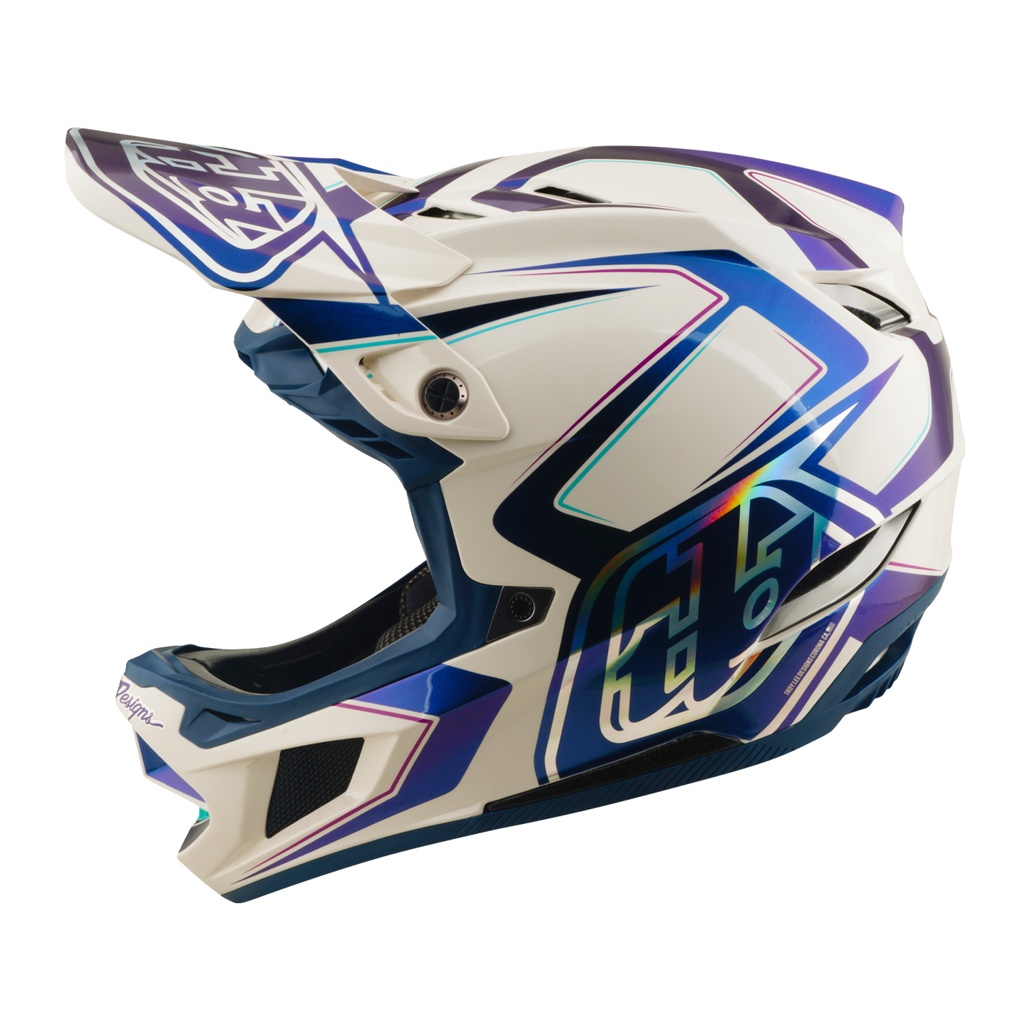 MTB helmet TROY LEE DESIGNS D4 COMPOSITE MIPS FLARED White
