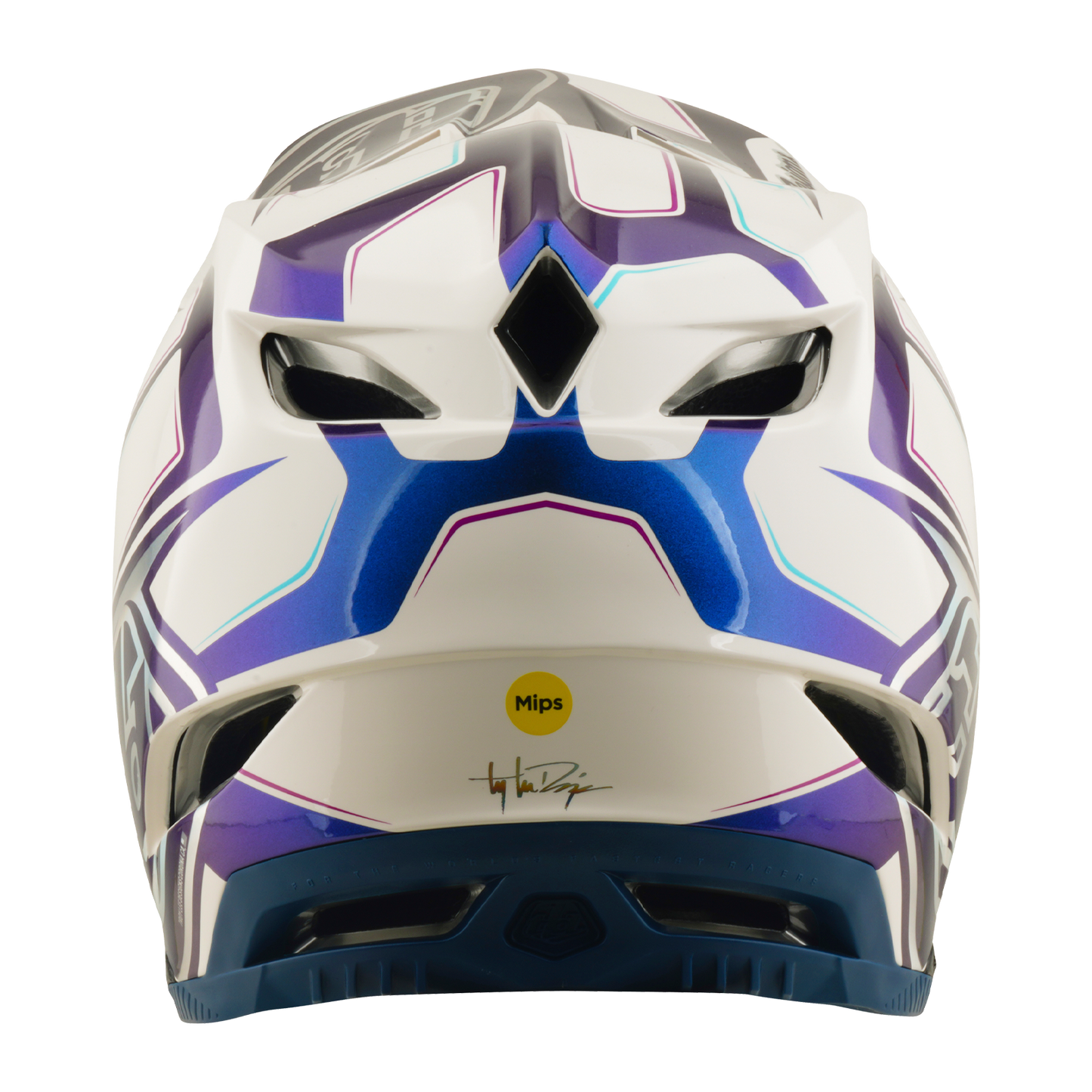 MTB helmet TROY LEE DESIGNS D4 COMPOSITE MIPS FLARED White