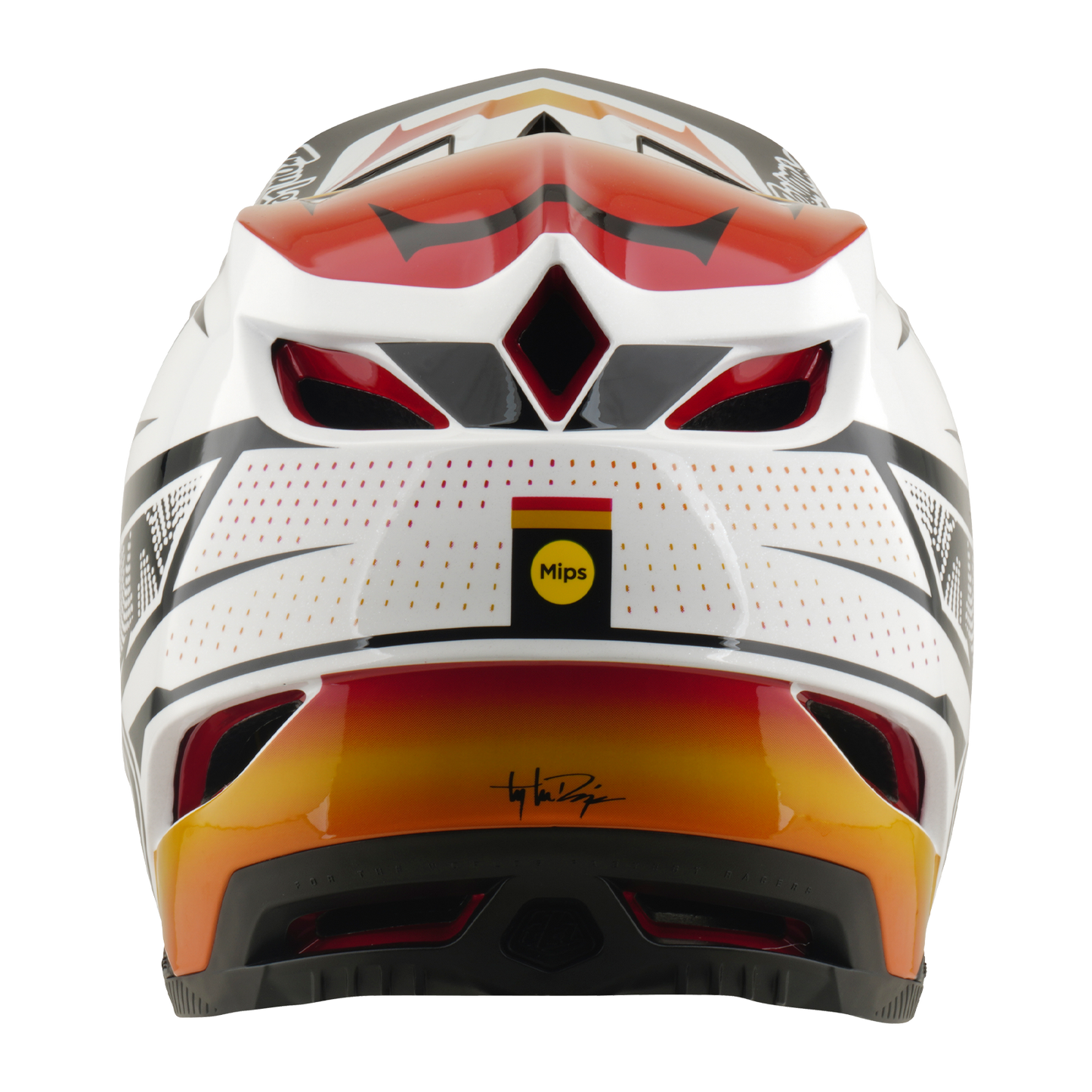 TROY LEE DESIGNS D4 COMPOSITE MIPS LINED UP MTB-hjälm Vit