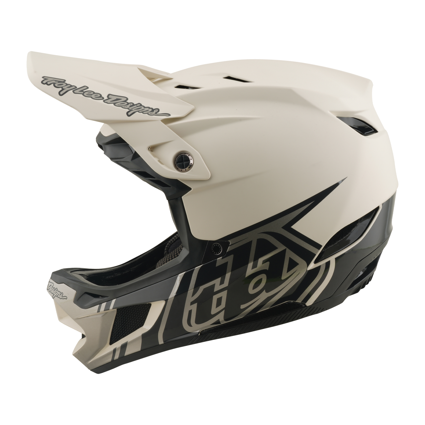 TROY LEE DESIGNS D4 COMPOSITE MIPS STEALTH PUMICE MTB-hjälm Vit