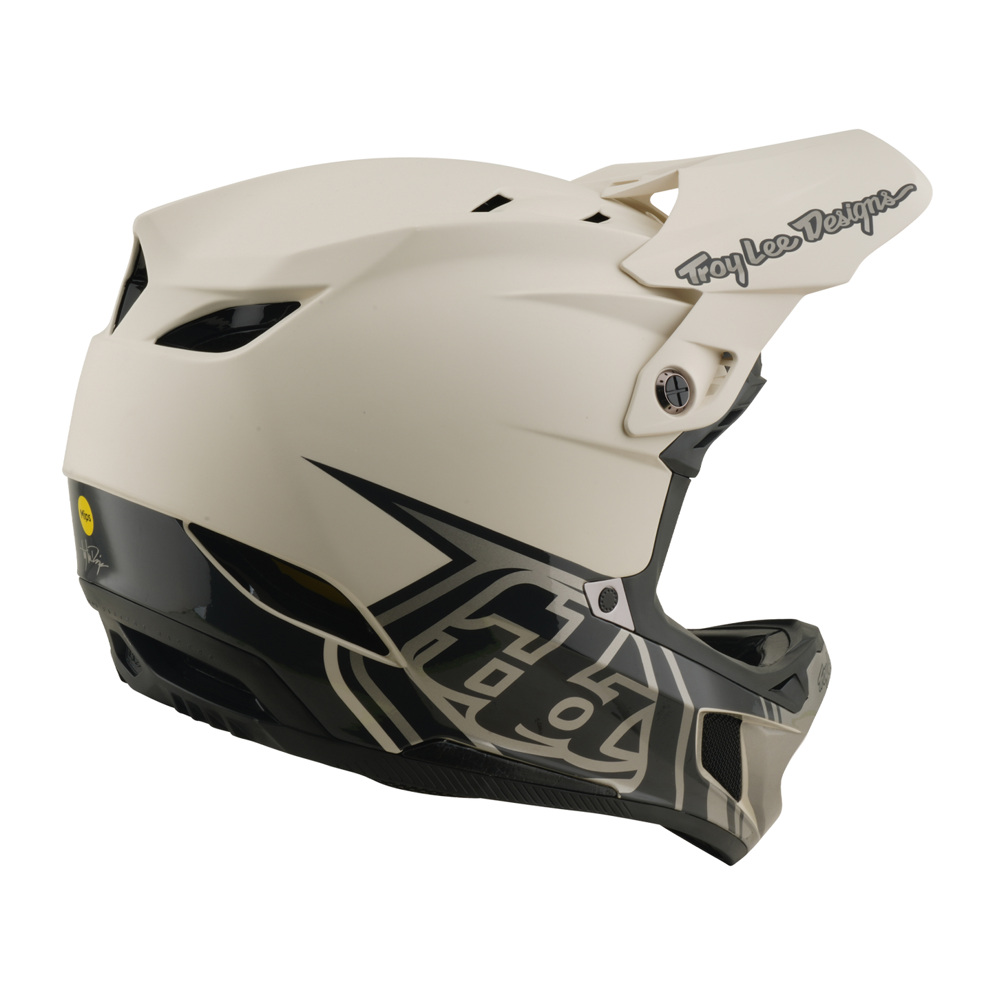 TROY LEE DESIGNS D4 COMPOSITE MIPS STEALTH PUMICE MTB-hjälm Vit