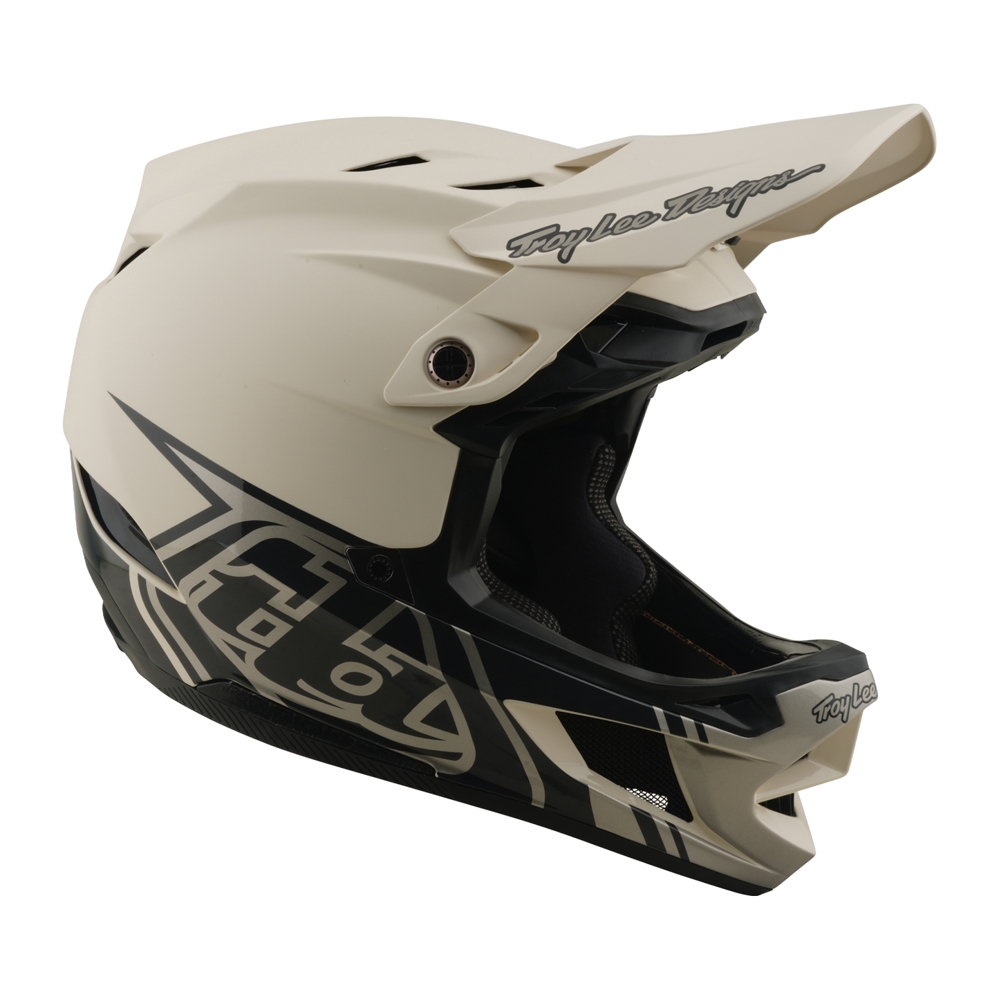TROY LEE DESIGNS D4 COMPOSITE MIPS STEALTH PUMICE MTB-hjälm Vit