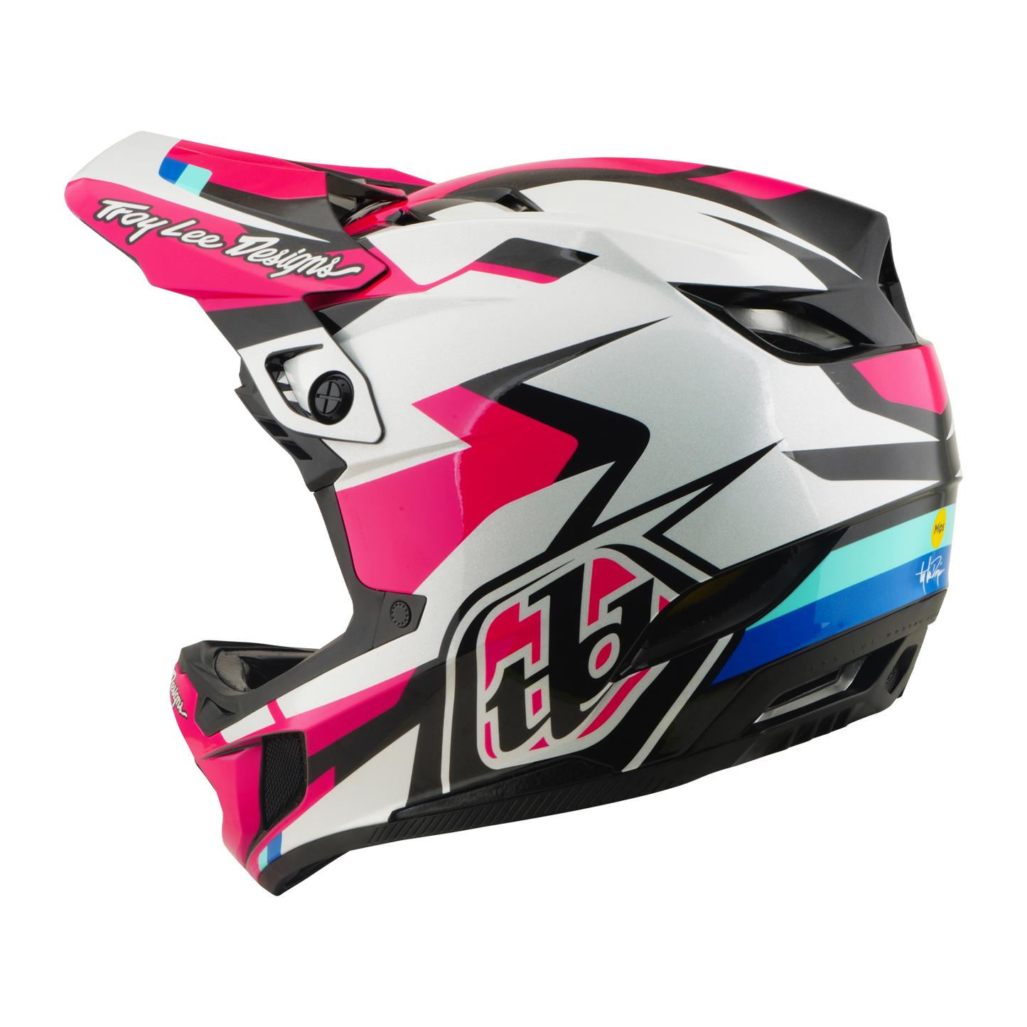 TROY LEE DESIGNS D4 POLYACRYLITE MIPS ROAMER Magenta MTB-hjälm