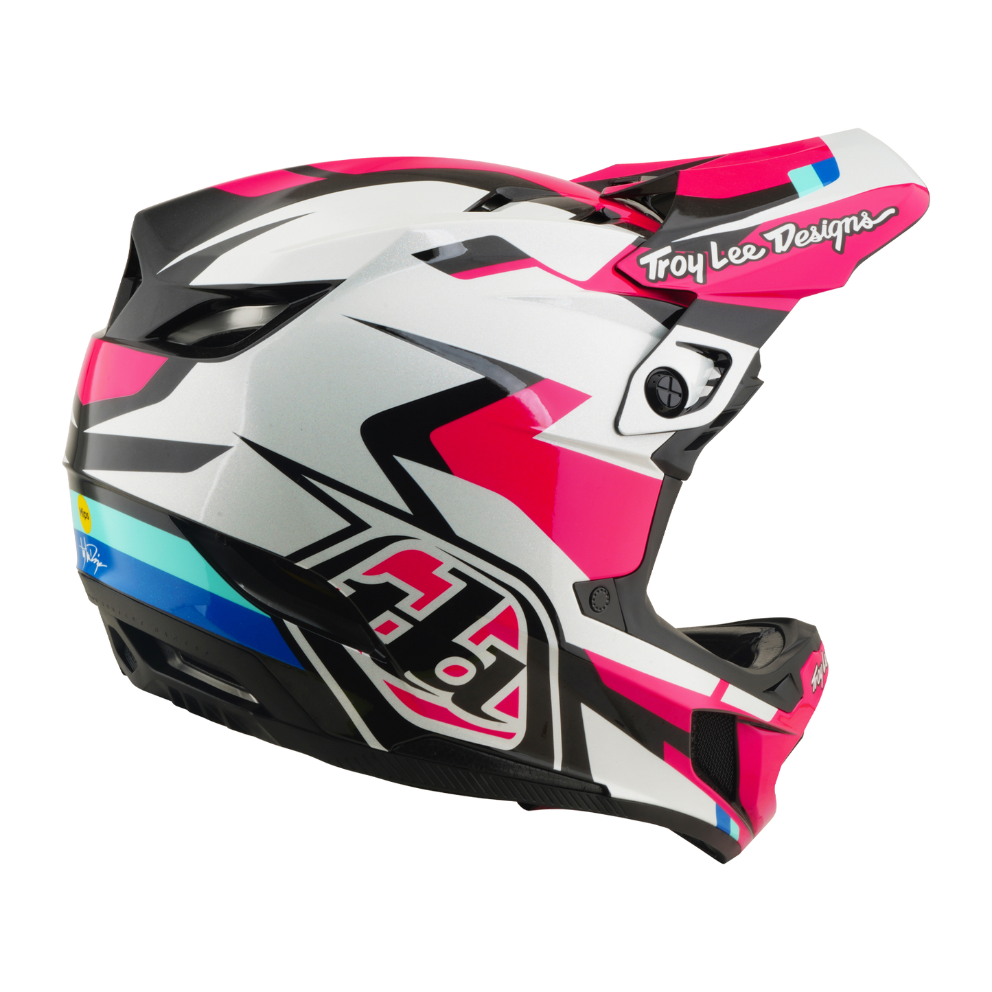 TROY LEE DESIGNS D4 POLYACRYLITE MIPS ROAMER Magenta MTB-hjälm