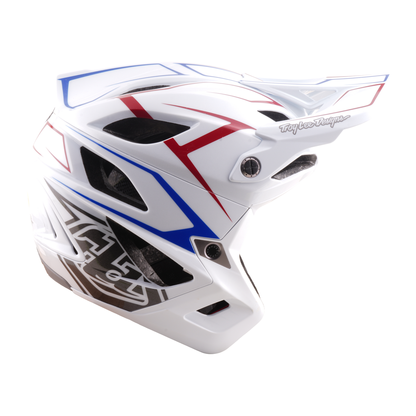 MTB-hjälm TROY LEE DESIGNS STAGE STUNT PINSTRIPE Vit