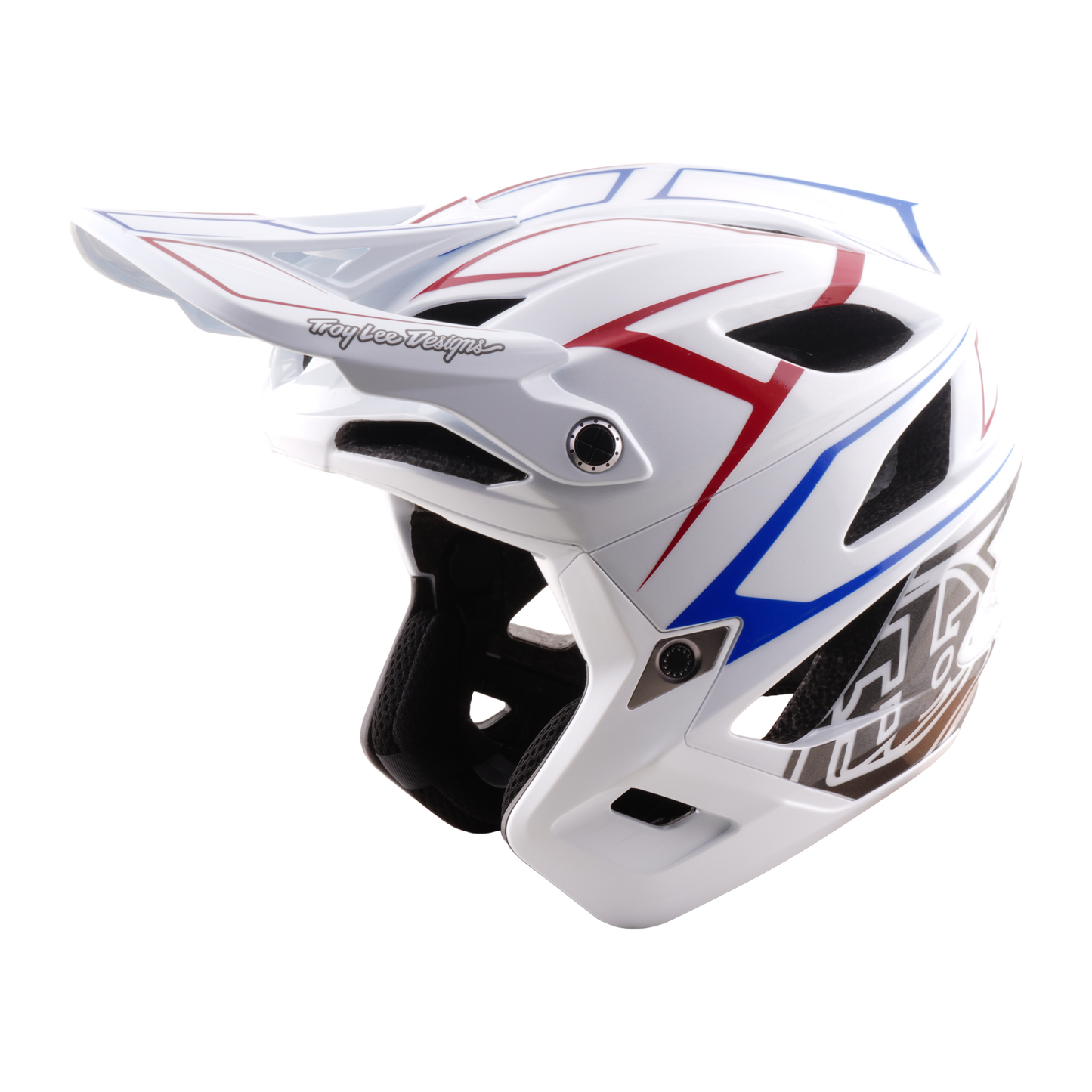 MTB-hjälm TROY LEE DESIGNS STAGE STUNT PINSTRIPE Vit