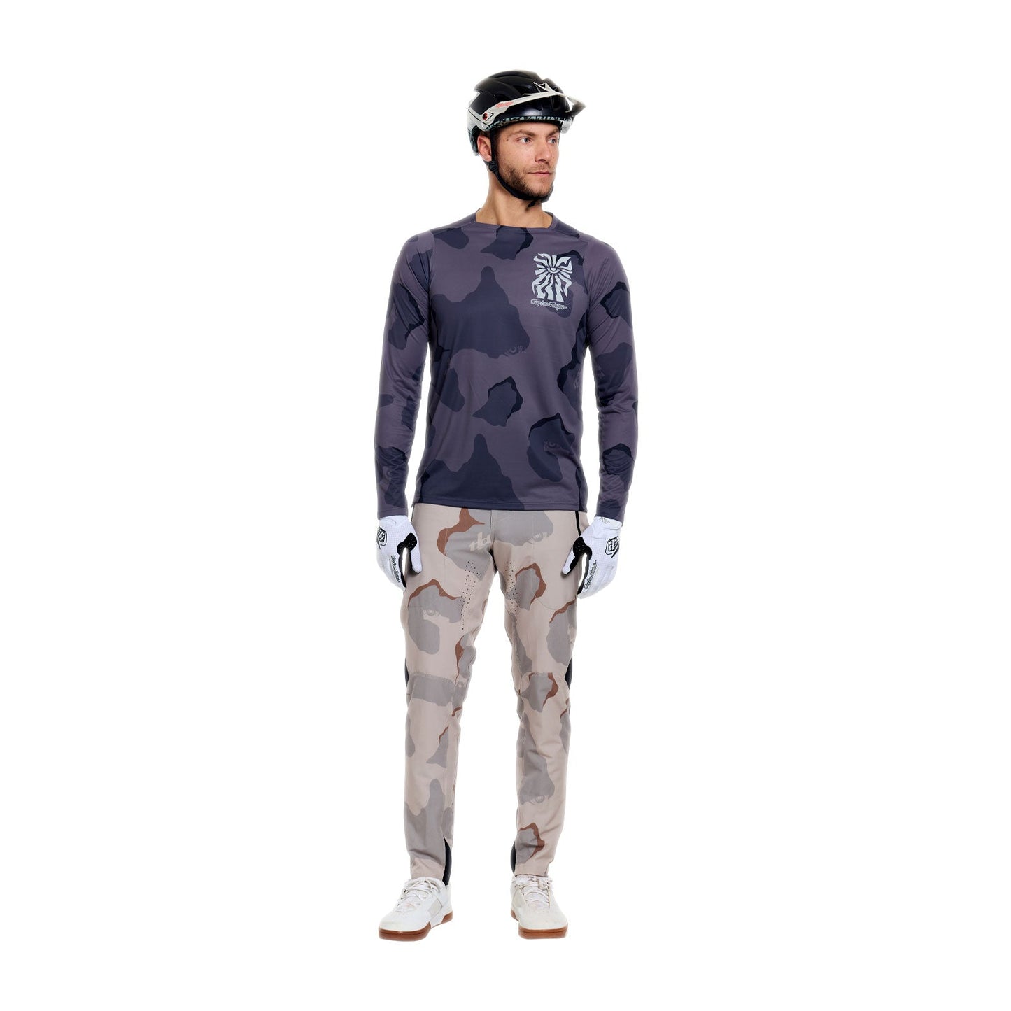 TROY LEE DESIGNS SKYLINE PRO FLOW CAMO Långärmad tröja Carbon
