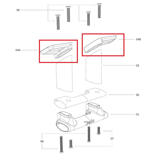 DEDA monteringsplattor för TT314-fäste