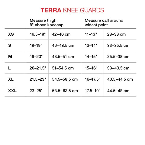 G-FORM TERRA Knäskydd Svart