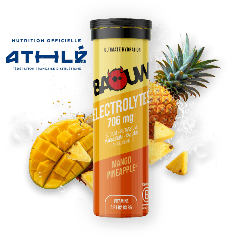 BAOUW Energidryck (Tube med 10 tabletter) Mango/Ananas
