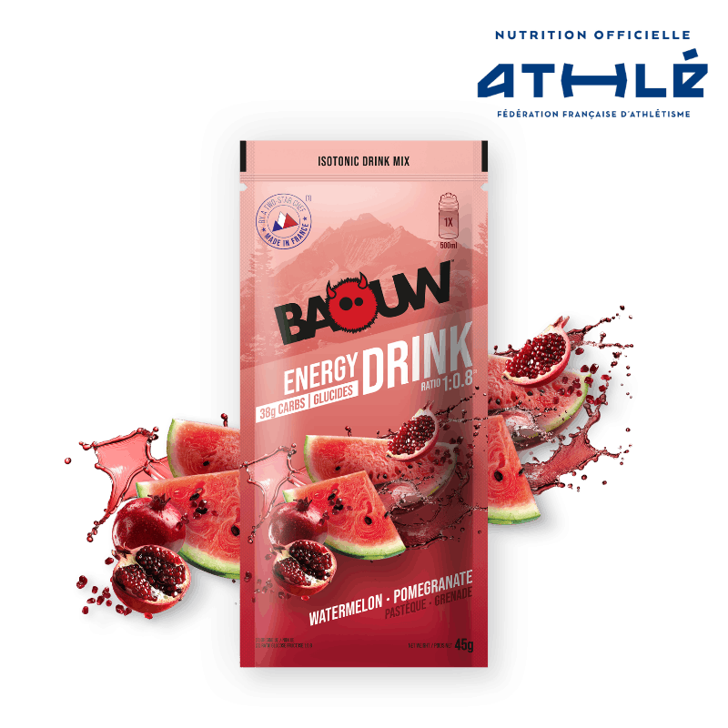 BAOUW ISOTONIC Energidryck (45g) Vattenmelon/Pomegranat