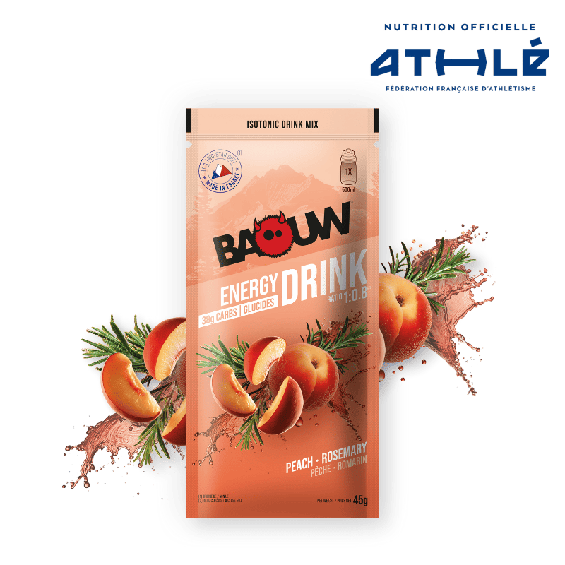 BAOUW ISOTONIC Energidryck (45g) Persika/Rosmarin