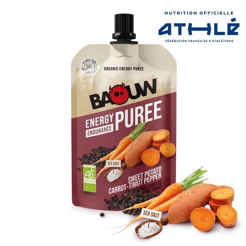BAOUW Organic Energy Puree Savory Recipe Sweet Potato/Carrot/Pepper (90g)
