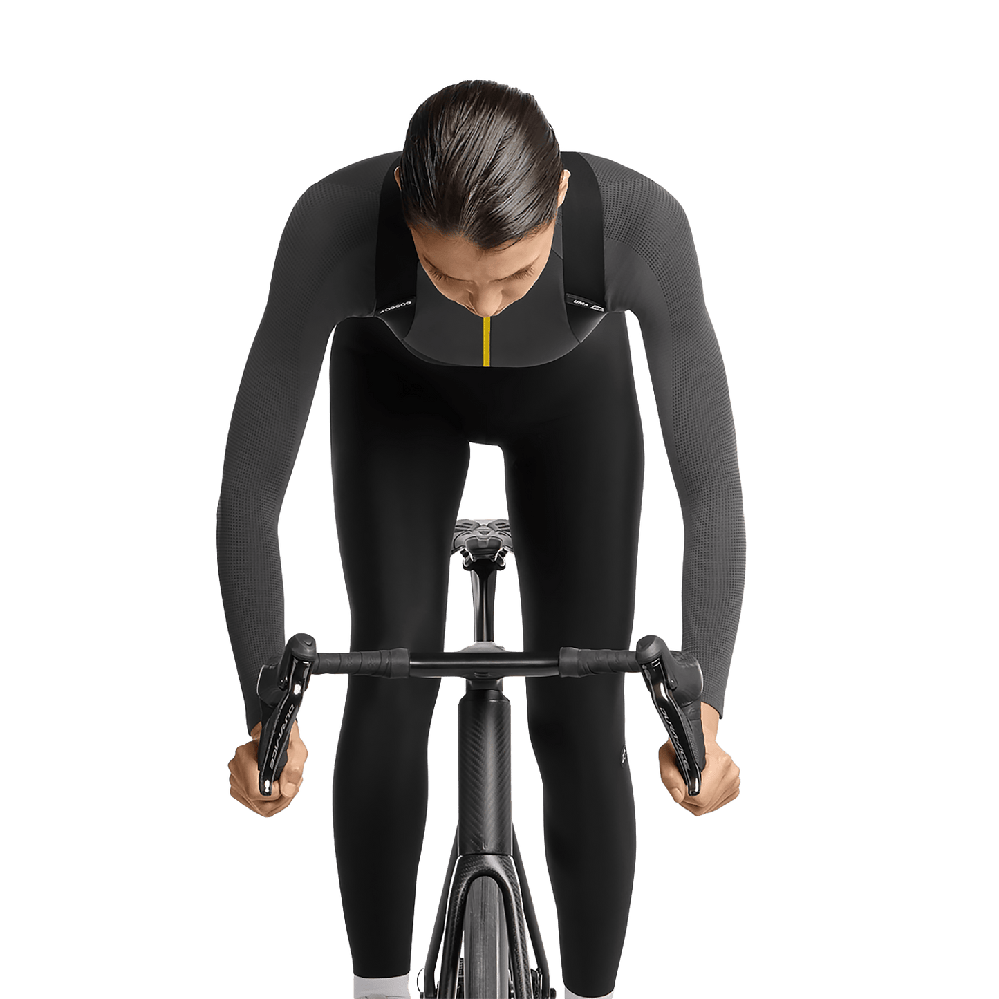 ASSOS UMA GT SPRING FALL S11 Långbyxor med bröstlappar, dam Svart