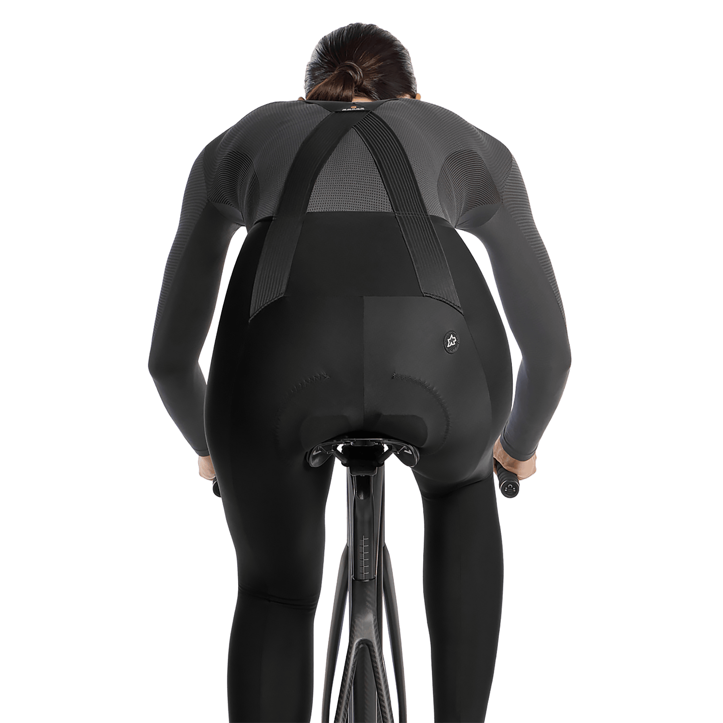 ASSOS UMA GT SPRING FALL S11 Långbyxor med bröstlappar, dam Svart